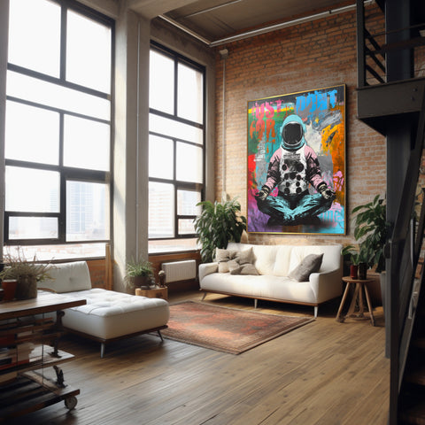 SPACE COSMONAUT 45"x39.3"
