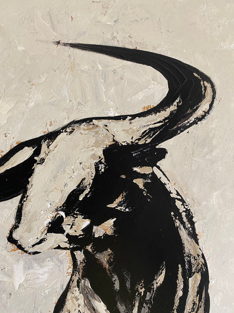 POWER OF BULL 32"x32" by Farida