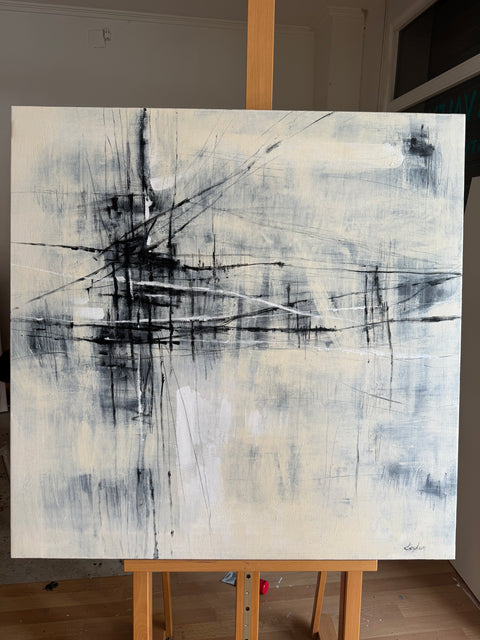 LINEAR INTERSECTION 40"x40" by Krykun