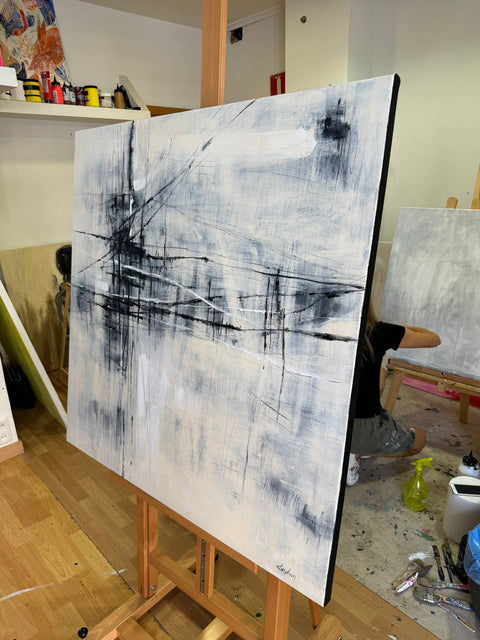 LINEAR INTERSECTION 40"x40" by Krykun